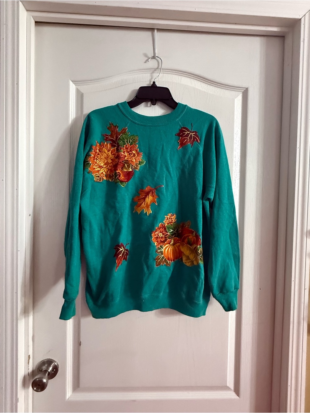 Vintage Hanes Her Way Fall Themed Sweatshirt Sz M. SP-44